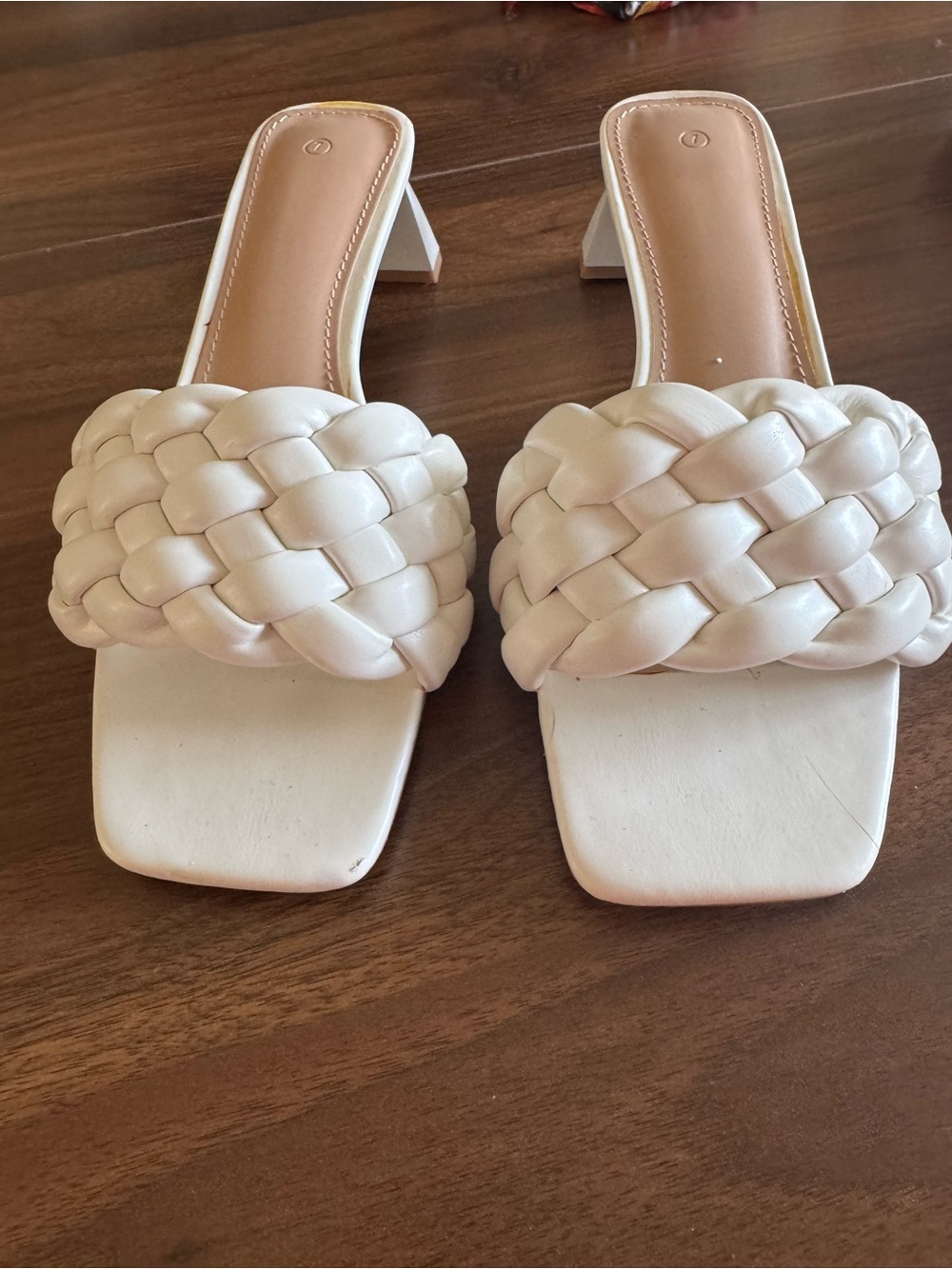 Woven Strap Open-Toe Heeled Sandals